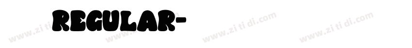 美团体 Regular字体转换
